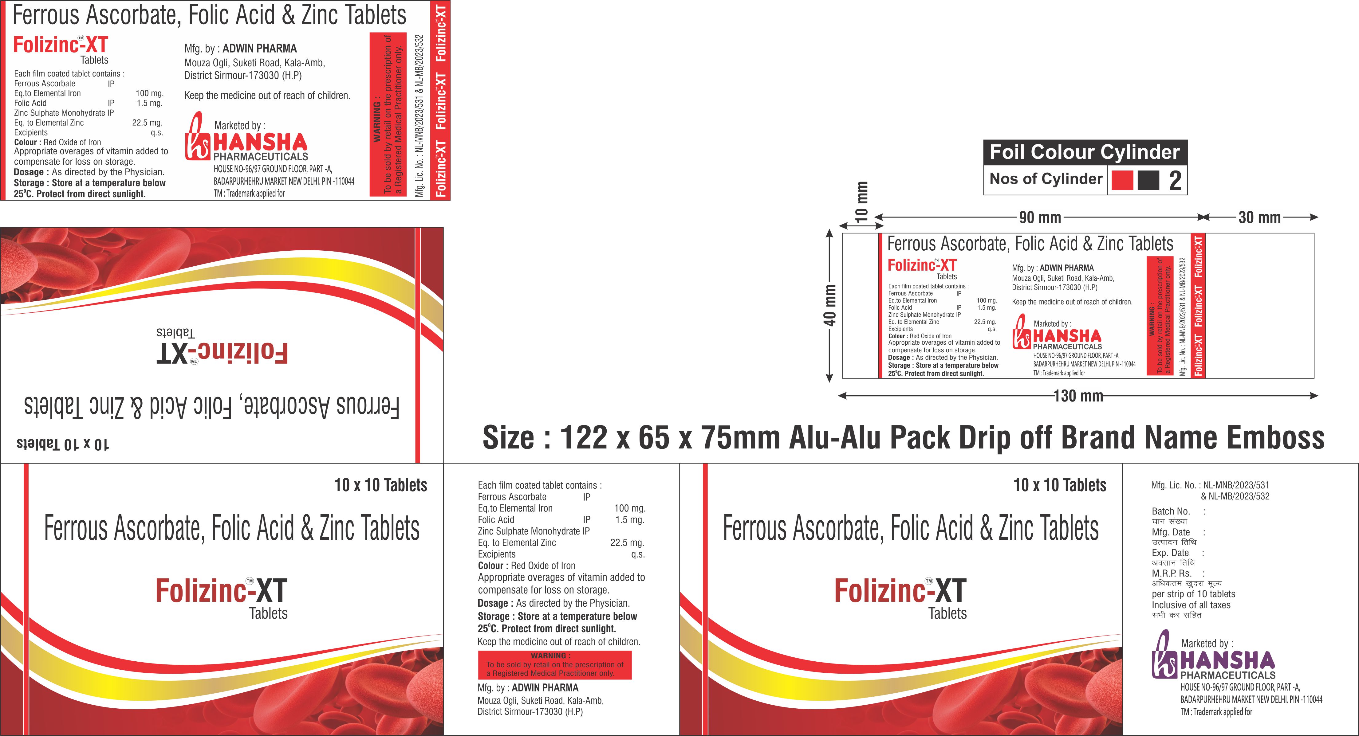 Folizinc XT Tab